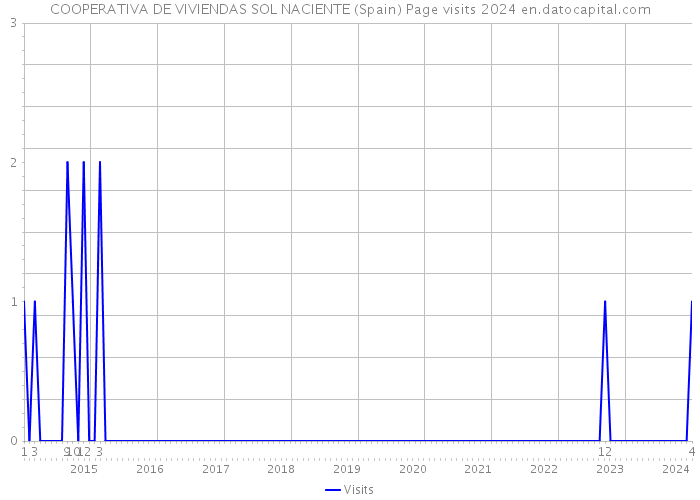 COOPERATIVA DE VIVIENDAS SOL NACIENTE (Spain) Page visits 2024 
