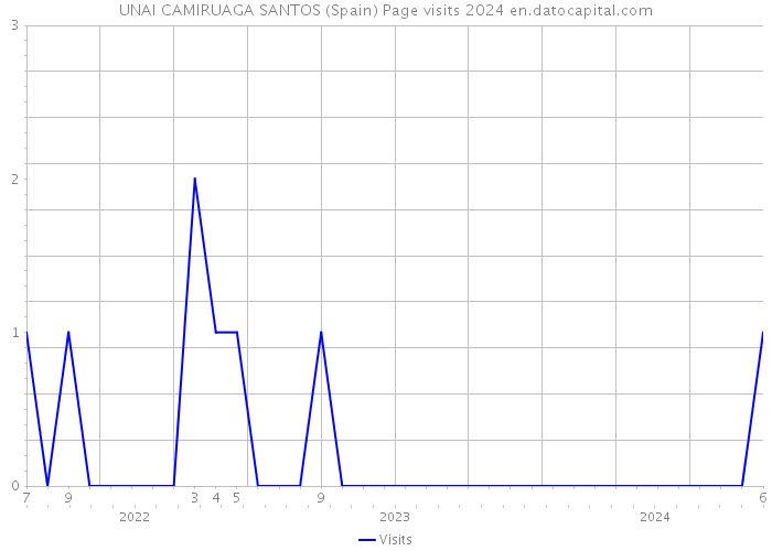 UNAI CAMIRUAGA SANTOS (Spain) Page visits 2024 