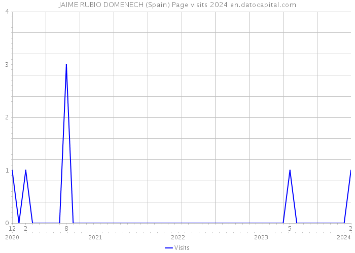 JAIME RUBIO DOMENECH (Spain) Page visits 2024 