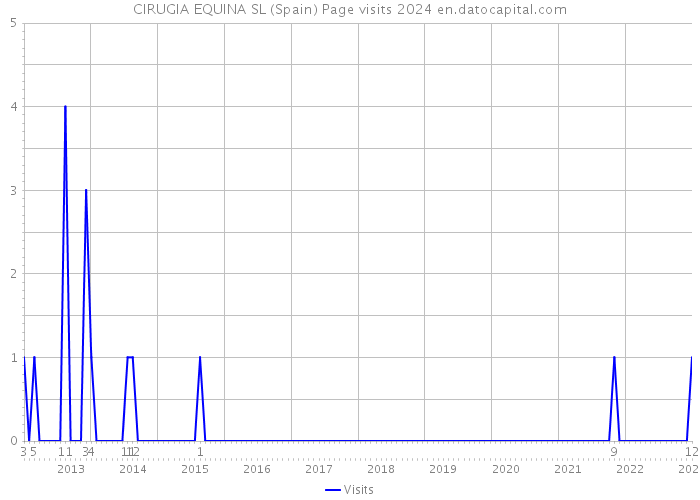 CIRUGIA EQUINA SL (Spain) Page visits 2024 