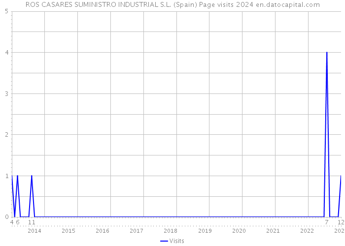 ROS CASARES SUMINISTRO INDUSTRIAL S.L. (Spain) Page visits 2024 