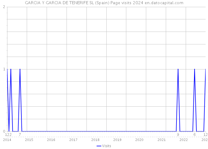 GARCIA Y GARCIA DE TENERIFE SL (Spain) Page visits 2024 
