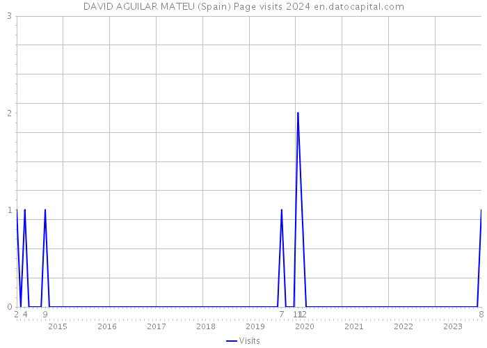 DAVID AGUILAR MATEU (Spain) Page visits 2024 