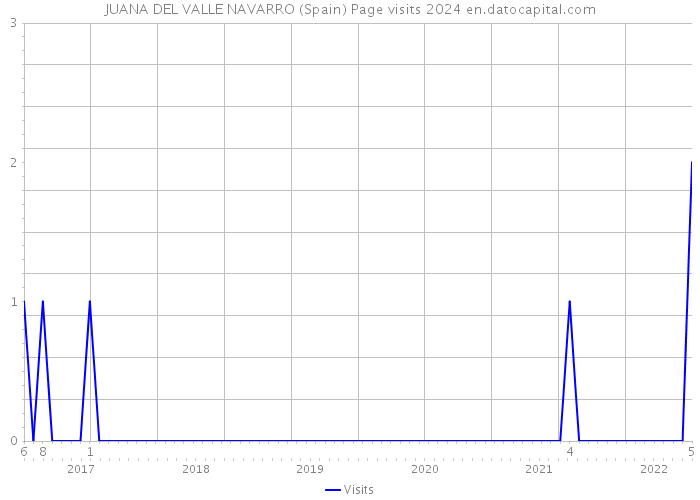 JUANA DEL VALLE NAVARRO (Spain) Page visits 2024 