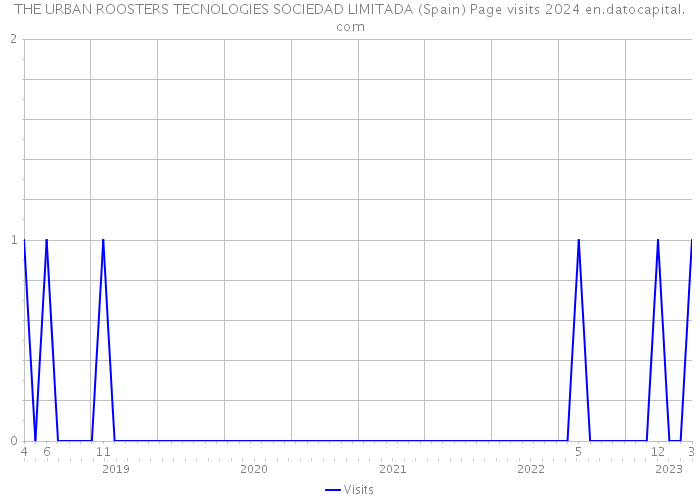 THE URBAN ROOSTERS TECNOLOGIES SOCIEDAD LIMITADA (Spain) Page visits 2024 