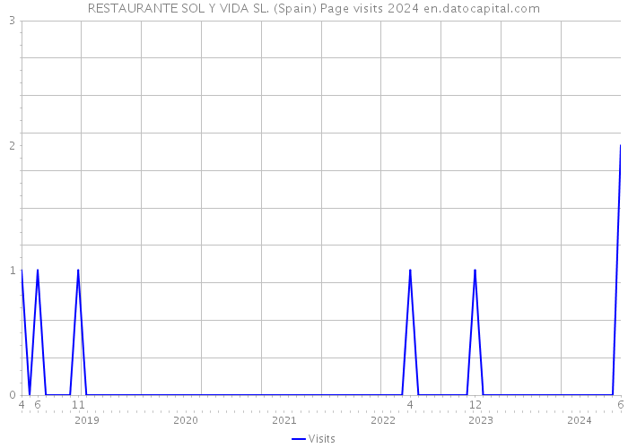 RESTAURANTE SOL Y VIDA SL. (Spain) Page visits 2024 
