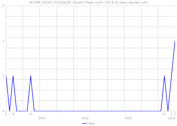 JAVIER OLIVA GONZALEZ (Spain) Page visits 2024 