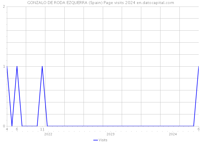 GONZALO DE RODA EZQUERRA (Spain) Page visits 2024 