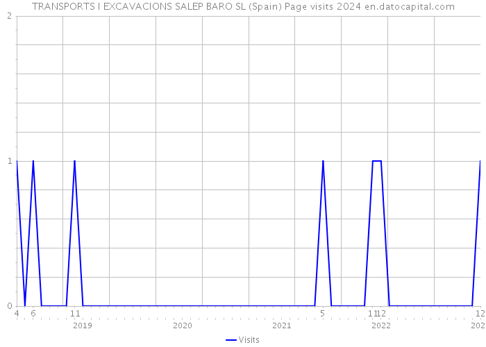 TRANSPORTS I EXCAVACIONS SALEP BARO SL (Spain) Page visits 2024 