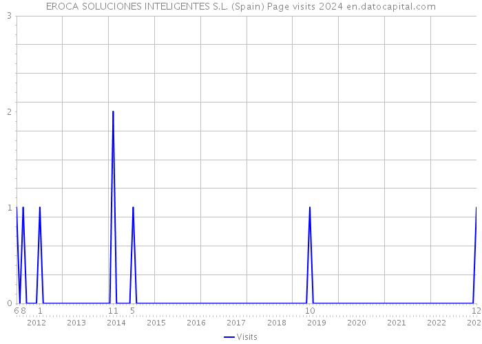 EROCA SOLUCIONES INTELIGENTES S.L. (Spain) Page visits 2024 