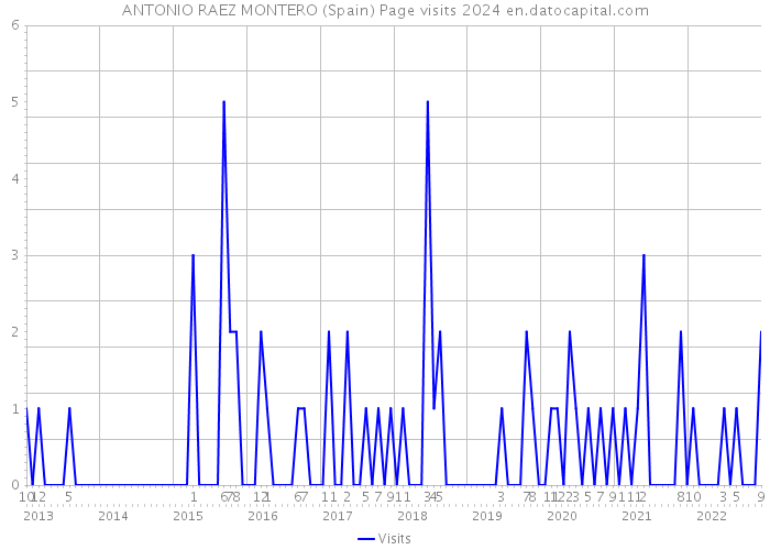 ANTONIO RAEZ MONTERO (Spain) Page visits 2024 