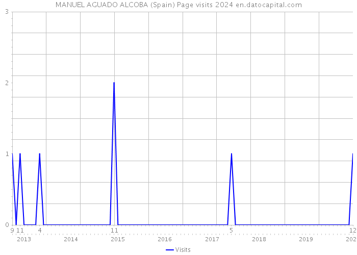 MANUEL AGUADO ALCOBA (Spain) Page visits 2024 