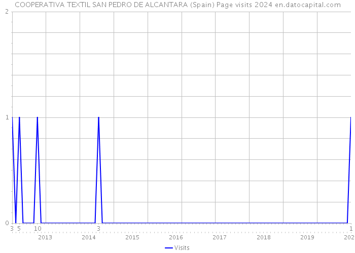 COOPERATIVA TEXTIL SAN PEDRO DE ALCANTARA (Spain) Page visits 2024 
