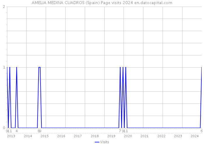 AMELIA MEDINA CUADROS (Spain) Page visits 2024 