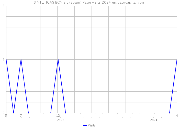 SINTETICAS BCN S.L (Spain) Page visits 2024 