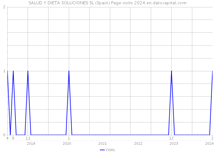 SALUD Y DIETA SOLUCIONES SL (Spain) Page visits 2024 