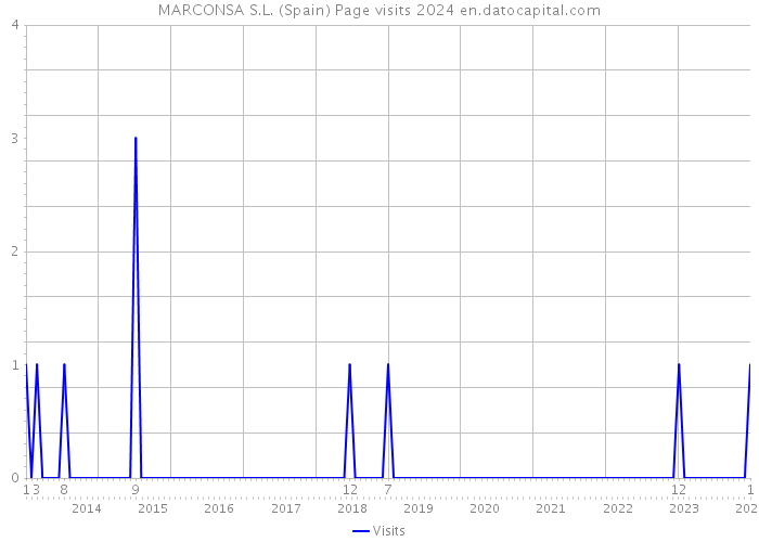 MARCONSA S.L. (Spain) Page visits 2024 