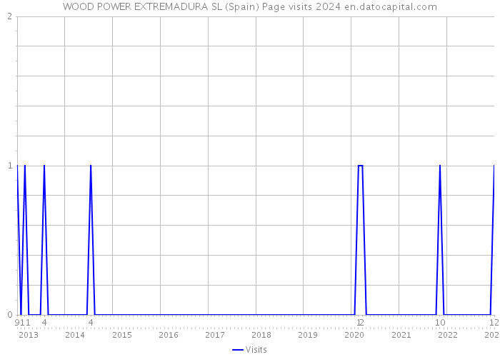 WOOD POWER EXTREMADURA SL (Spain) Page visits 2024 