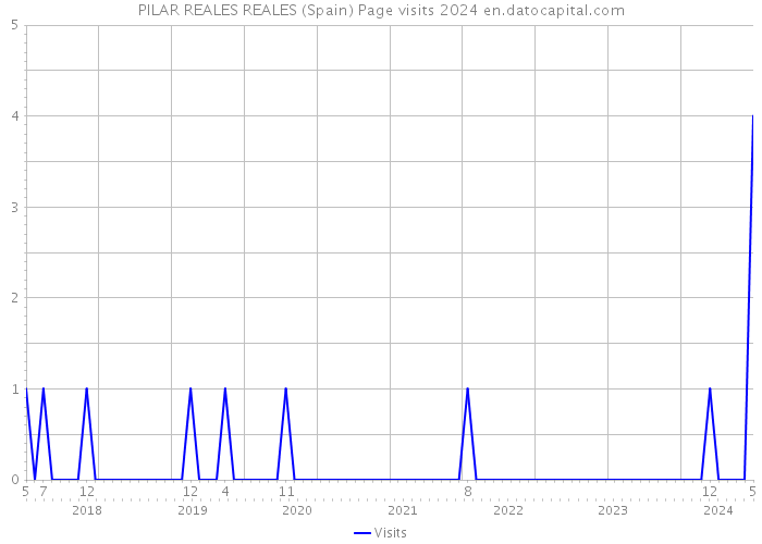 PILAR REALES REALES (Spain) Page visits 2024 