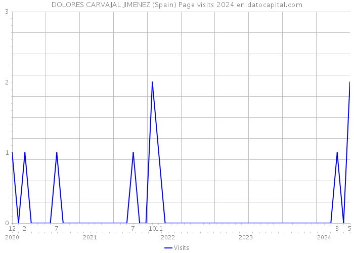 DOLORES CARVAJAL JIMENEZ (Spain) Page visits 2024 