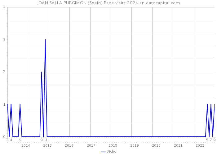 JOAN SALLA PURGIMON (Spain) Page visits 2024 