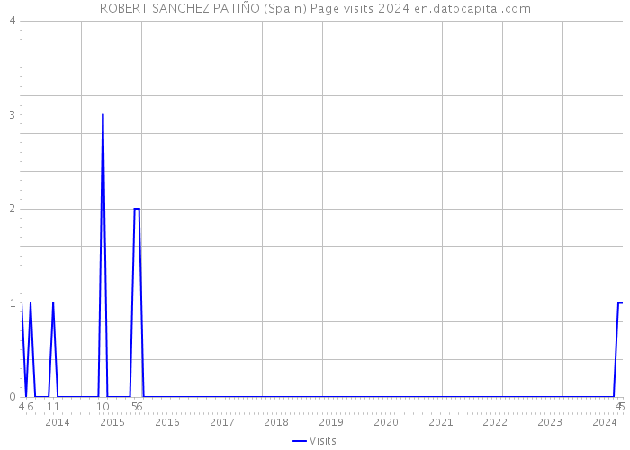 ROBERT SANCHEZ PATIÑO (Spain) Page visits 2024 
