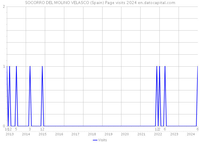 SOCORRO DEL MOLINO VELASCO (Spain) Page visits 2024 