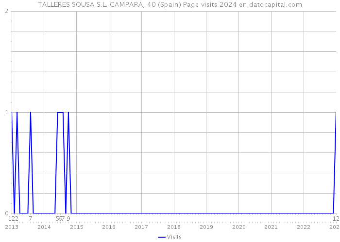 TALLERES SOUSA S.L. CAMPARA, 40 (Spain) Page visits 2024 