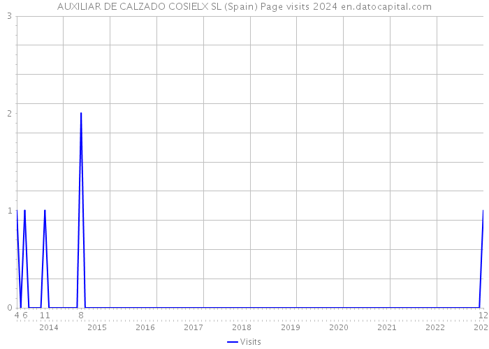 AUXILIAR DE CALZADO COSIELX SL (Spain) Page visits 2024 