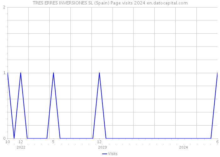 TRES ERRES INVERSIONES SL (Spain) Page visits 2024 