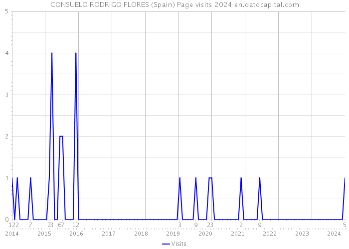 CONSUELO RODRIGO FLORES (Spain) Page visits 2024 