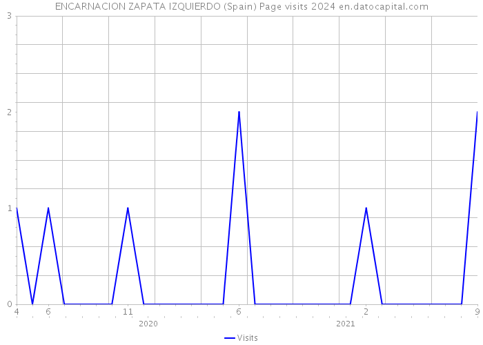 ENCARNACION ZAPATA IZQUIERDO (Spain) Page visits 2024 