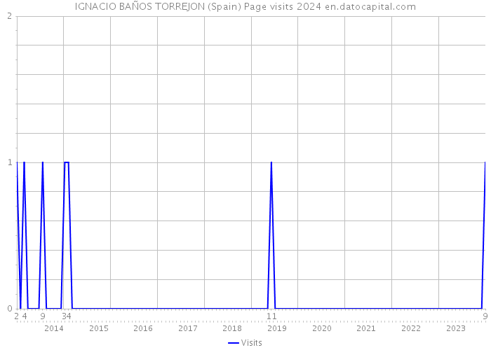 IGNACIO BAÑOS TORREJON (Spain) Page visits 2024 