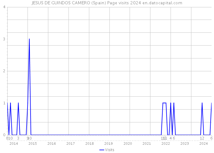 JESUS DE GUINDOS CAMERO (Spain) Page visits 2024 