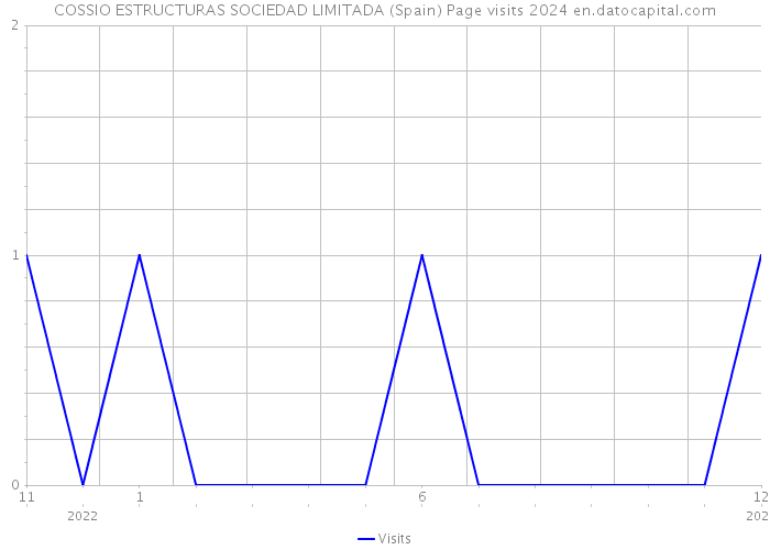 COSSIO ESTRUCTURAS SOCIEDAD LIMITADA (Spain) Page visits 2024 