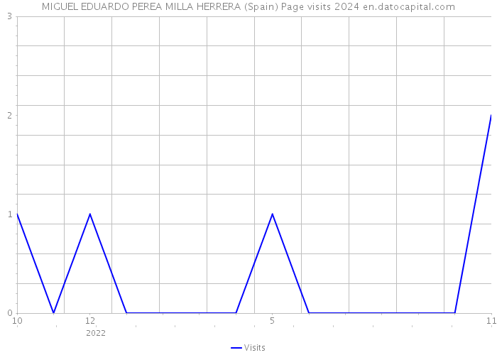 MIGUEL EDUARDO PEREA MILLA HERRERA (Spain) Page visits 2024 