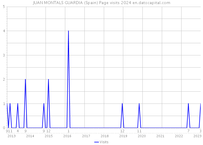 JUAN MONTALS GUARDIA (Spain) Page visits 2024 