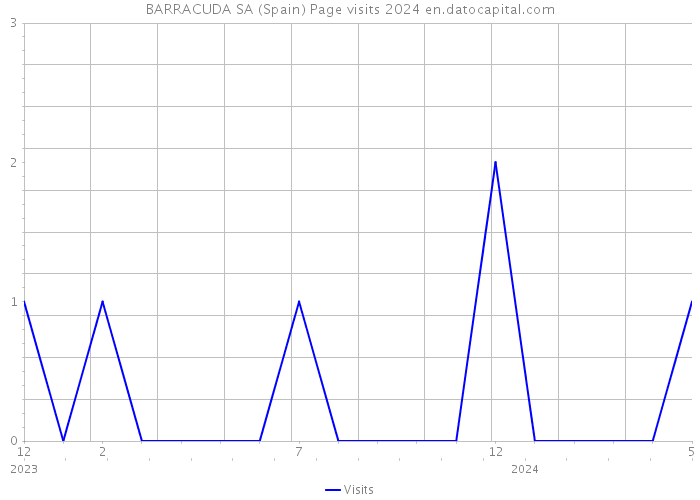 BARRACUDA SA (Spain) Page visits 2024 