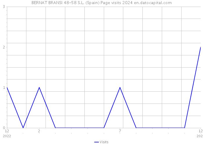 BERNAT BRANSI 48-58 S.L. (Spain) Page visits 2024 