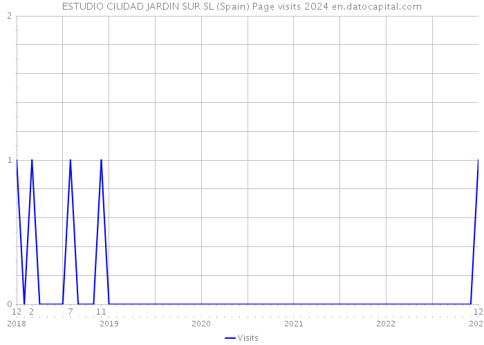 ESTUDIO CIUDAD JARDIN SUR SL (Spain) Page visits 2024 