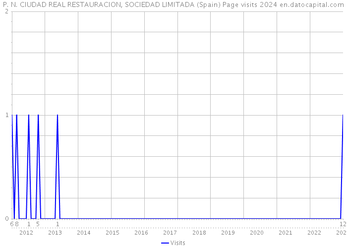 P. N. CIUDAD REAL RESTAURACION, SOCIEDAD LIMITADA (Spain) Page visits 2024 