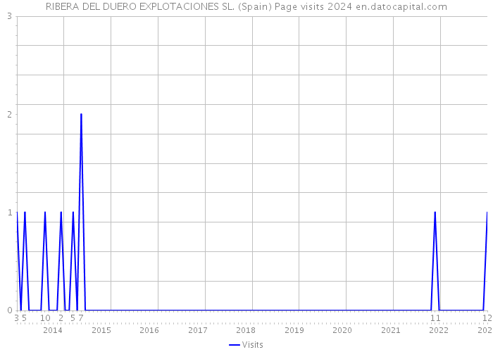 RIBERA DEL DUERO EXPLOTACIONES SL. (Spain) Page visits 2024 