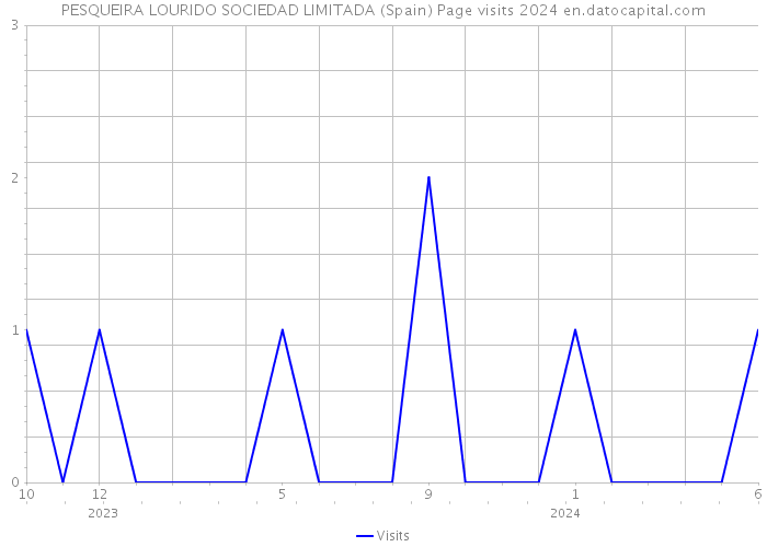 PESQUEIRA LOURIDO SOCIEDAD LIMITADA (Spain) Page visits 2024 