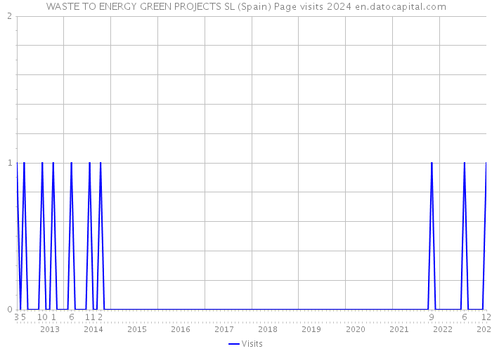 WASTE TO ENERGY GREEN PROJECTS SL (Spain) Page visits 2024 