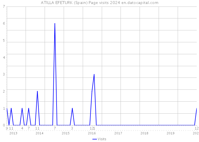 ATILLA EFETURK (Spain) Page visits 2024 