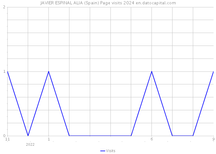 JAVIER ESPINAL ALIA (Spain) Page visits 2024 