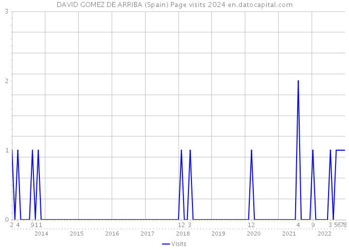 DAVID GOMEZ DE ARRIBA (Spain) Page visits 2024 