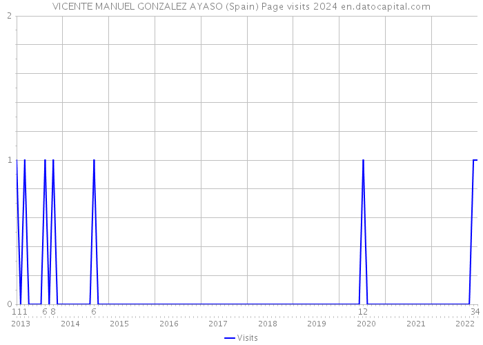 VICENTE MANUEL GONZALEZ AYASO (Spain) Page visits 2024 