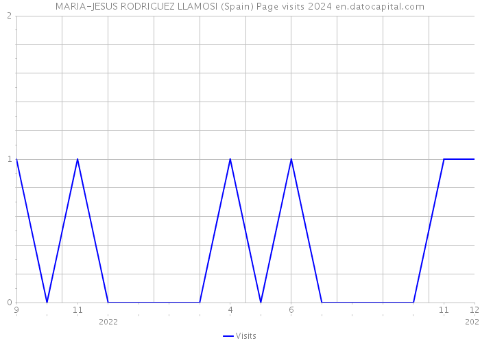 MARIA-JESUS RODRIGUEZ LLAMOSI (Spain) Page visits 2024 