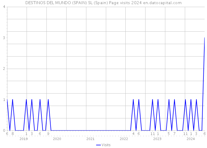 DESTINOS DEL MUNDO (SPAIN) SL (Spain) Page visits 2024 